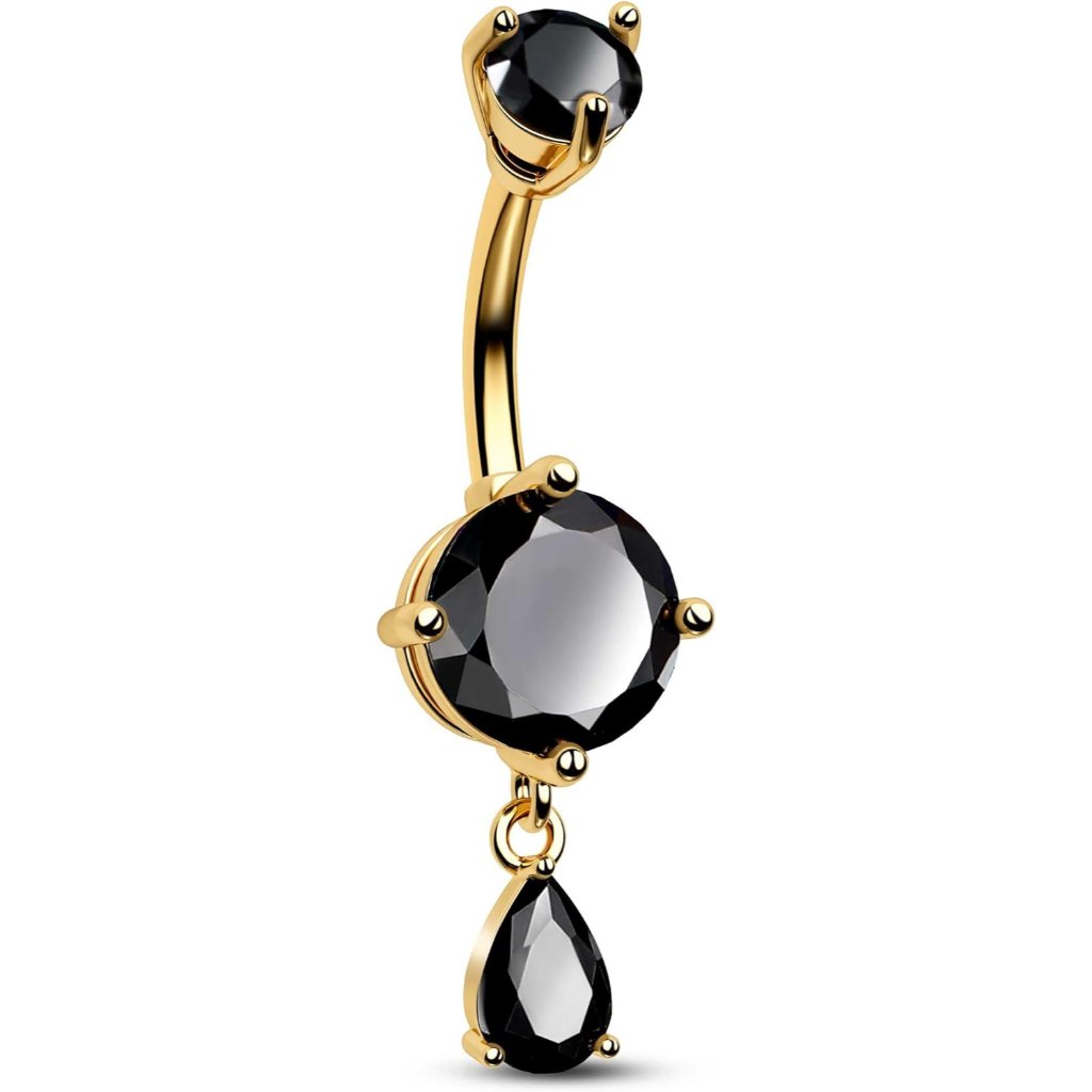 Belly Button Ring Dangle Belly Rings 316l Surgical Steel Belly Button Piercing J